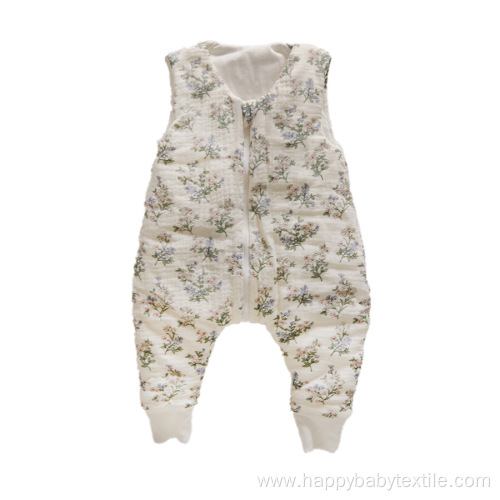 Cotton Muslin Split Leg & Vest Sleeping Bag